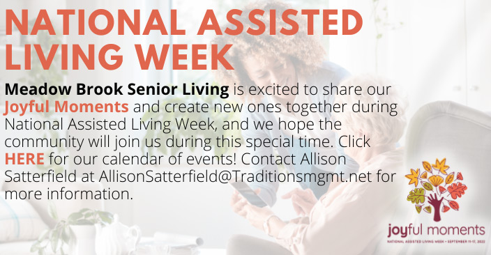 Celebrating National Assisted Living Week Meadow Brook Senior Living   MEADOW BROOK NATIONAL ASSISTED LIVING WEEK SLIDER 